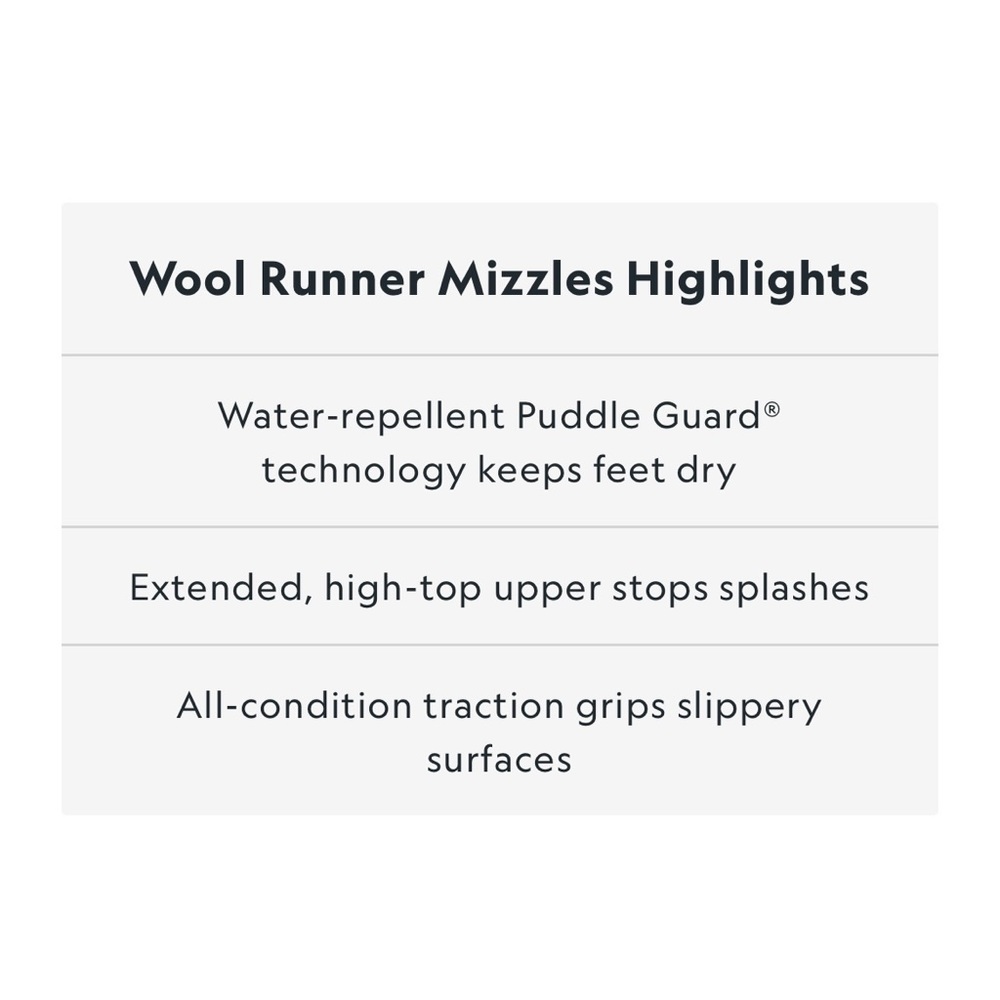 ALLBIRDS Men’s Peppercorn (Dark Grey Sole) Wool Runner Mizzle - Picture 2 of 8